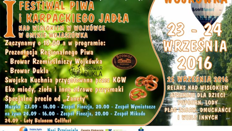 I Festiwal Piwa i Karpackiego Jadła nad Wisłokiem w Wojkówce