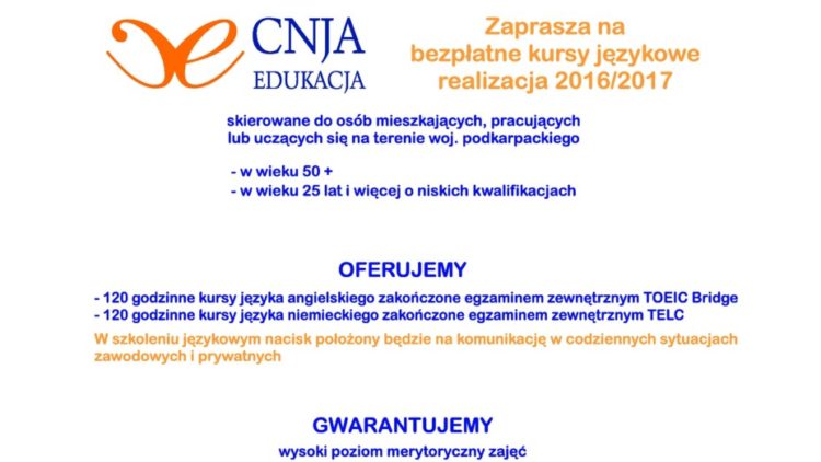 Kursy angielskiego i niemieckiego dla mieszkańców Gminy Iwonicz-Zdrój