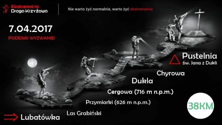 Ekstremalna droga krzyżowa 2017 – Lubatówka