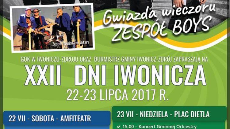 XXII Dni Iwonicza – 22-23 lipca 2017