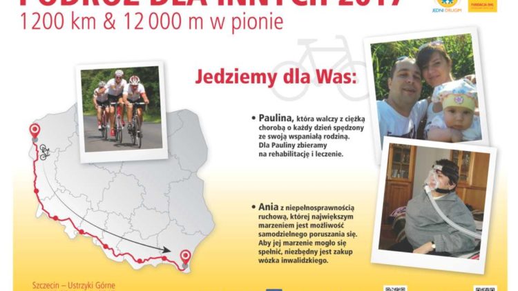 Rowerowa akcja charytatywna – ze Szczecina, przez Brody, Szklarską Porębę, Złoty Stok, Ustroń, Szczawnicę, Iwonicz Zdrój, aż do Ustrzyk Górnychv