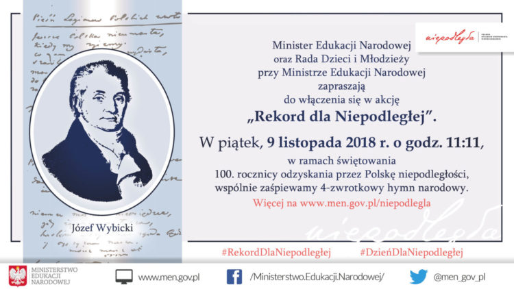 Świętujmy razem 100-lecie odzyskania niepodległości!