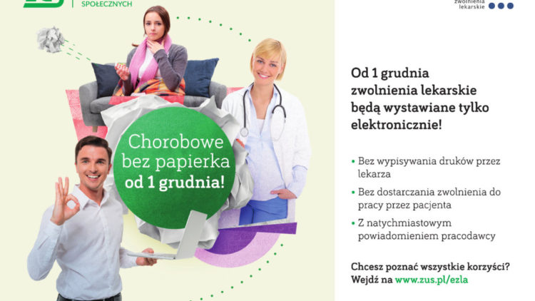 „Chorobowe bez papierka” – elektroniczne zwolnienia lekarskie już od grudnia
