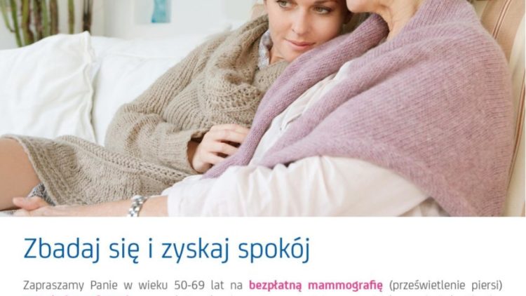 Bezpłatne badania mammograficzne dla kobiet w wieku 50-69 lat w kwietniu – Iwonicz-Zdrój