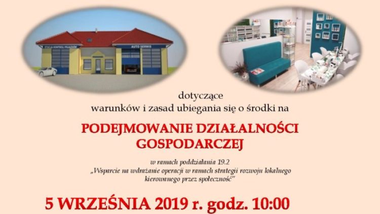 Szkolenie dotyczące warunków i zasad ubiegania się o środki na Podejmowanie Działalności Gospodarczej