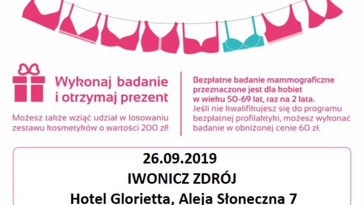 Bezpłatne badanie mammograficzne