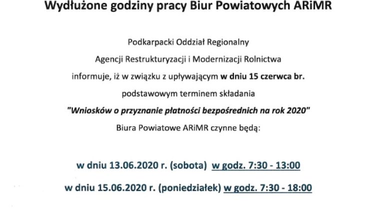 Zbliża się termin składania wniosków  o przyznanie płatności bezpośrednich