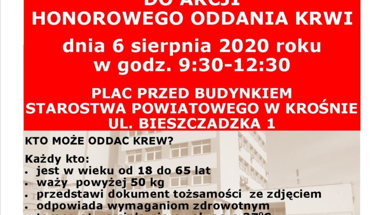 Akcja honorowego oddawania krwi
