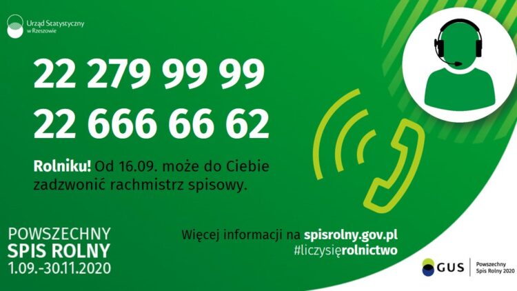 Rachmistrzowie spisowi rozpoczęli wywiady telefoniczne w Powszechnym Spisie Rolnym 2020