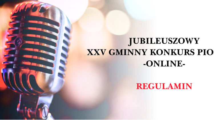 Jubileuszowy XXV Gminny Konkurs Piosenki