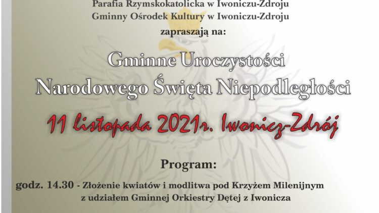 Gminne Uroczystości Narodowego Święta Niepodległości w Iwoniczu-Zdroju