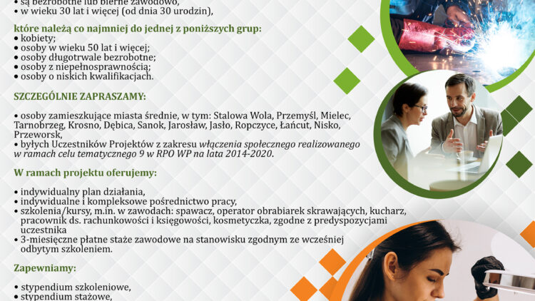 Projekt „AKTYWIZACJA START! – Podkarpacki Program Wsparcia osób bezrobotnych i biernych zawodowo”