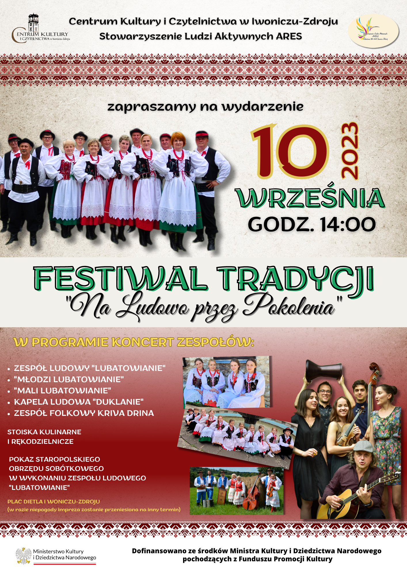 Festiwal-Tradycji-Na-Ludowo-przez-Pokolenia-Plakat