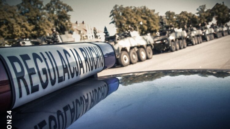 Ruch kolumn pojazdów wojskowych w związku z cyklicznymi wojskowymi ćwiczeniami pod kryptonimem STEADFAST DEFENDER-24 i DRAGON-24
