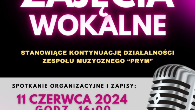 Zajęcia wokalne organizowane przez Centrum Kultury i Czytelnictwa w Iwoniczu-Zdroju