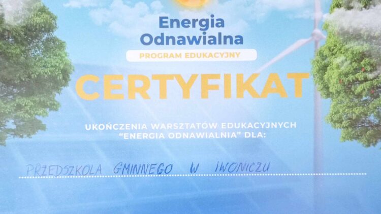 Warsztaty edukacyjne – Energia odnawialna