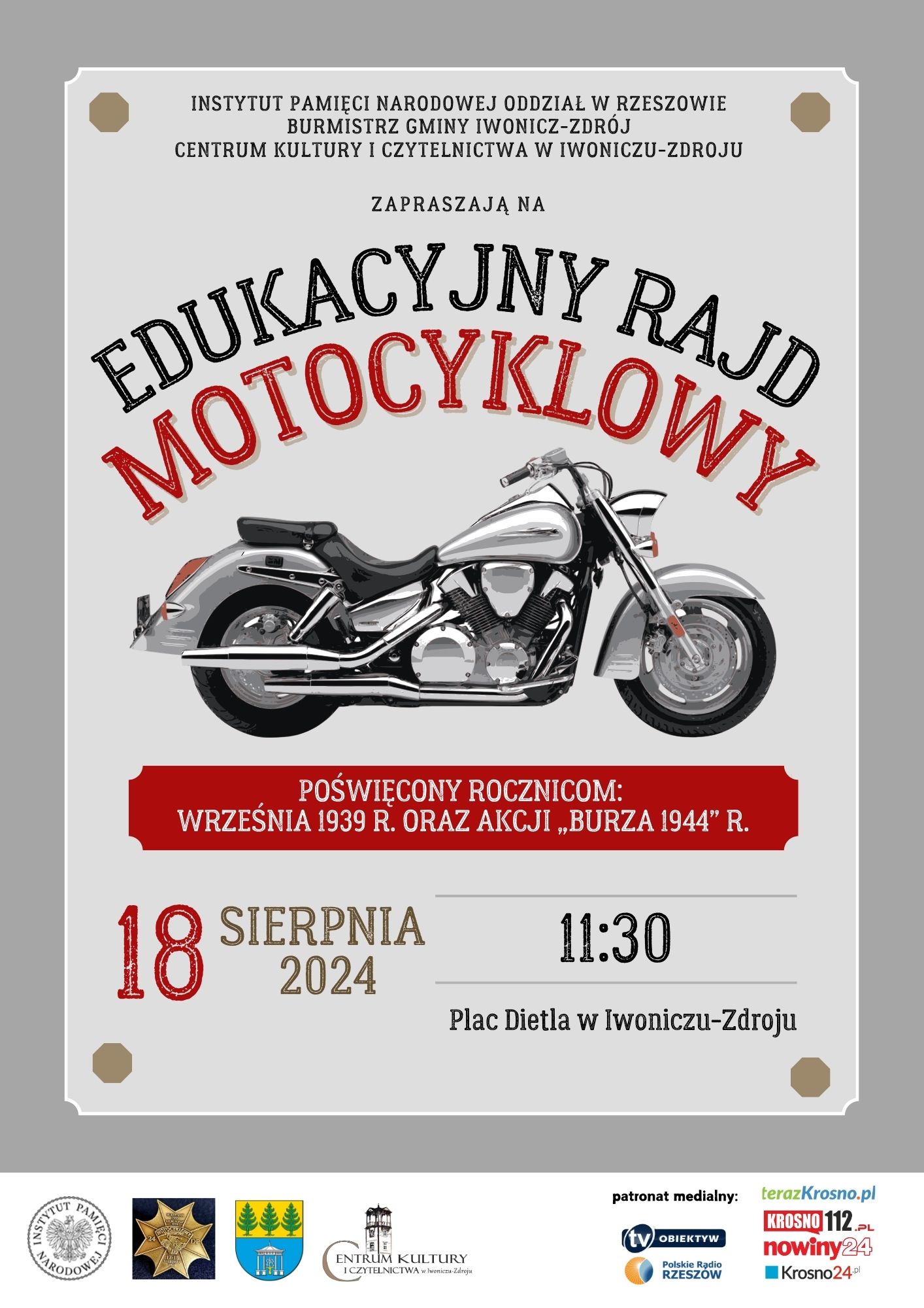Plakat zlot motocyklowy
