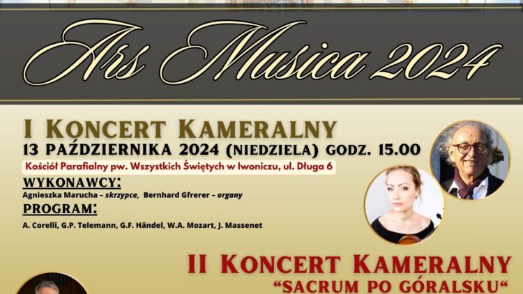 XIX Festiwalu Muzyki Organowej i Kameralnej Ars Musica 2024