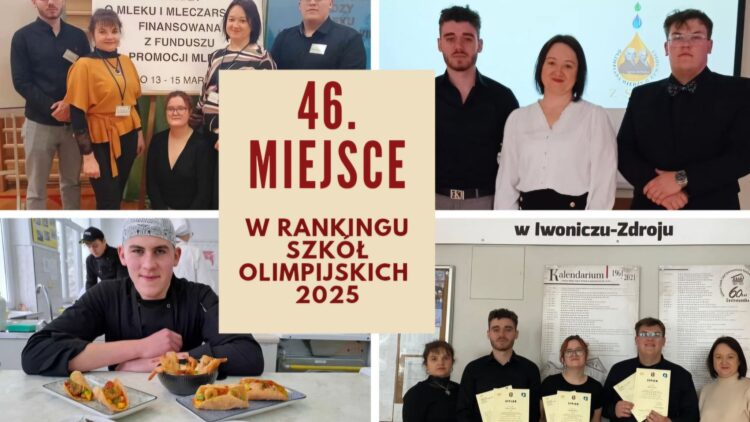 Zespół Szkół Gastronomiczno-Hotelarskich w Iwoniczu-Zdroju wśród najlepszych w Polsce!