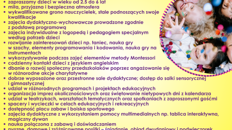 Rekrutacja do Przedszkola Gminnego w Iwoniczu na rok szkolny 2025/26