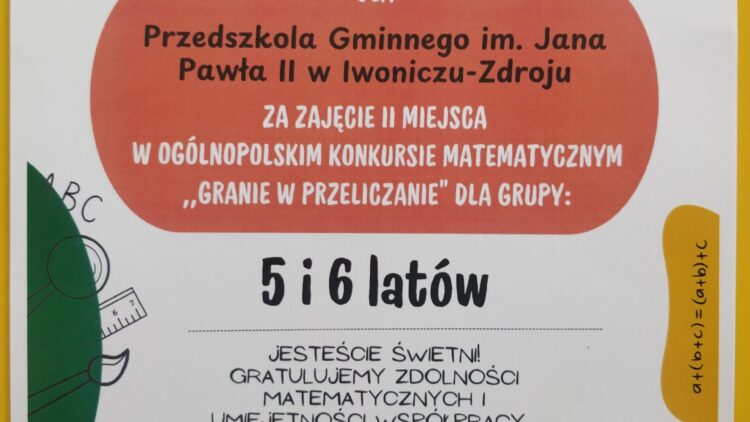Sukces przedszkolaków