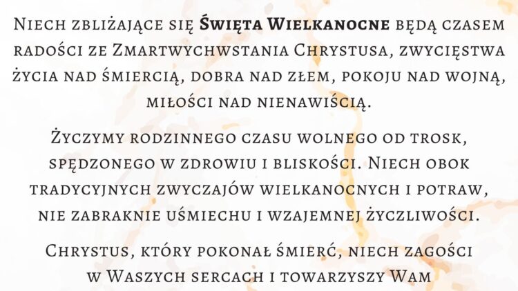 Życzenia Wielkanocne