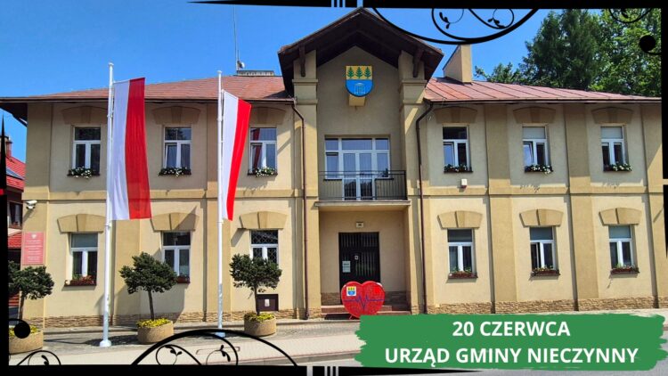 20 czerwca 2025 r. (piątek)Urząd Gminy w Iwoniczu-Zdroju będzie nieczynny.