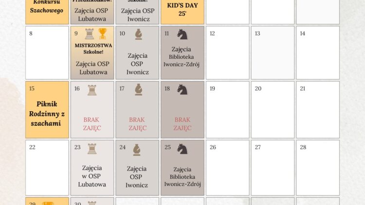 Czerwiec z Klub Szachowy Czarno na Białym Iwonicz-Zdrój!