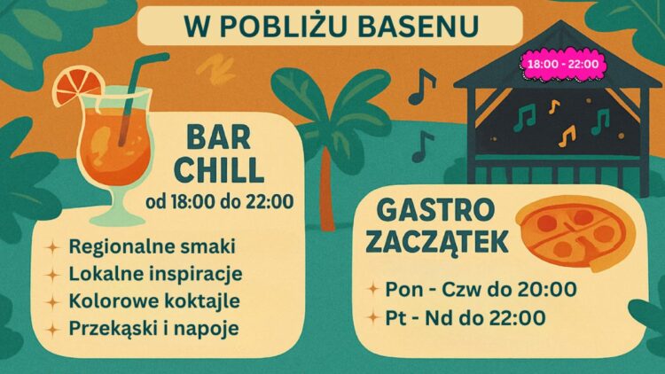 STREFA RELAKSU – CHILL OUT ZONE w pobliżu basenu