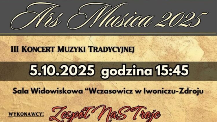 Już DZIŚ zapraszamy na ostatni koncert w ramach XX Jubileuszowego Festiwalu Muzyki Organowej i Kameralnej Ars Musica 2025!