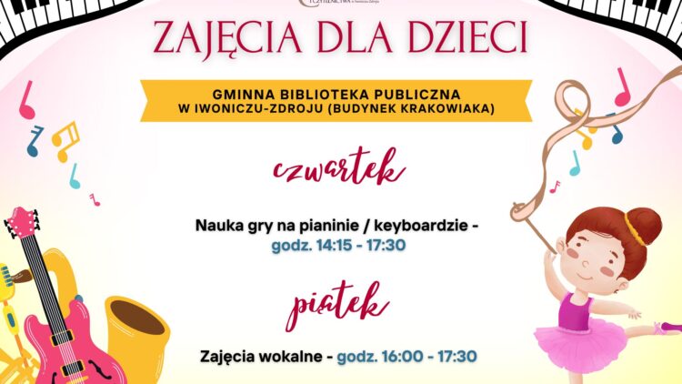 Zajęcia muzyczne dla dzieci w Iwoniczu-Zdroju!