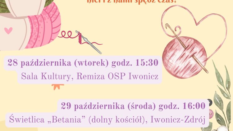 Zapraszamy na WARSZTATY SZYDEŁKOWANIA