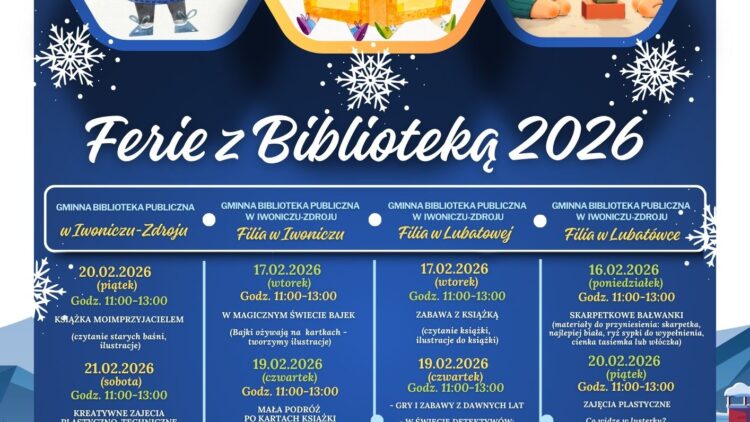 Zimowe ferie? Zaczynamy je w bibliotekach i świetlicach!