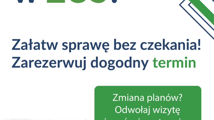 Wizyty rezerwowane w ZUS