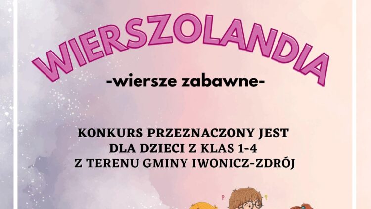 Gminny konkurs „Wierszolandia – wiersze zabawne”