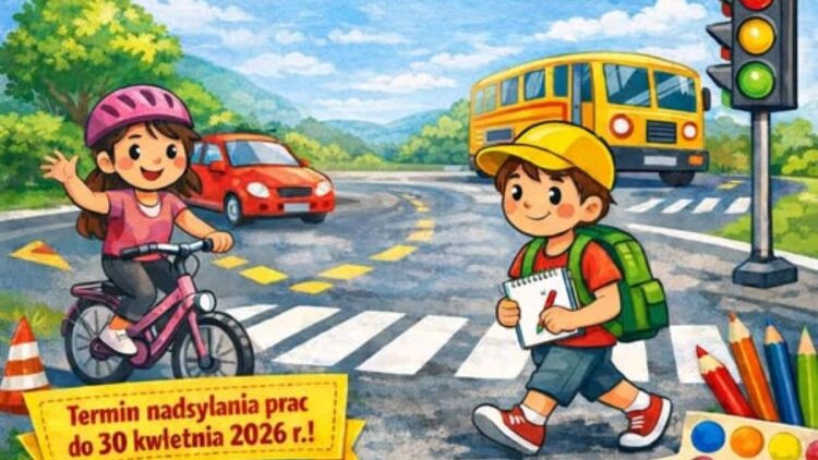 Zapraszamy do udziału w XV Konkursie Plastycznym „Bezpieczni w ruchu drogowym”