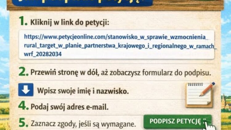 Wspólnie zadbajmy o przyszłość polskiej wsi