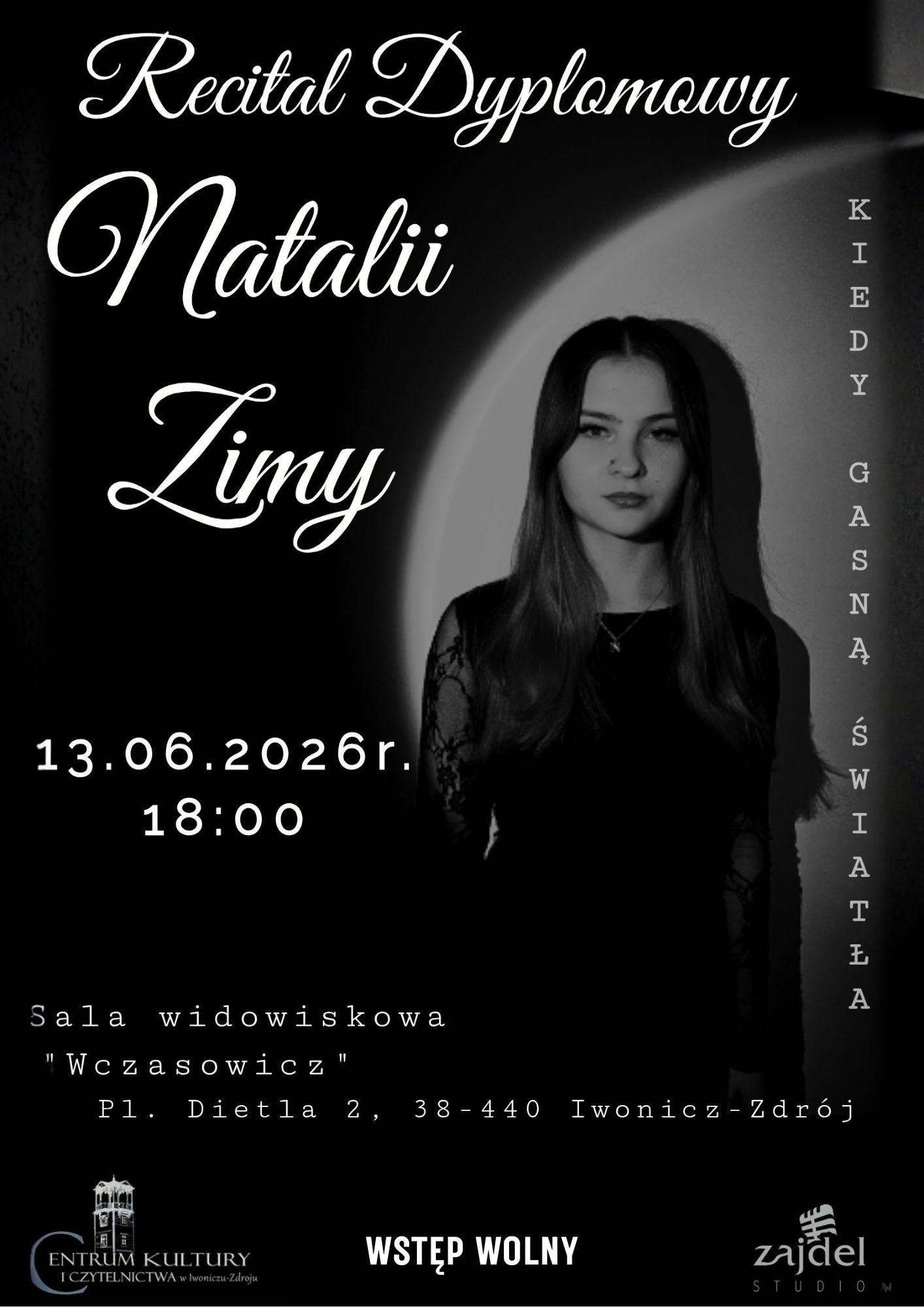 Plakat Natalii Zimy na fb i stronę