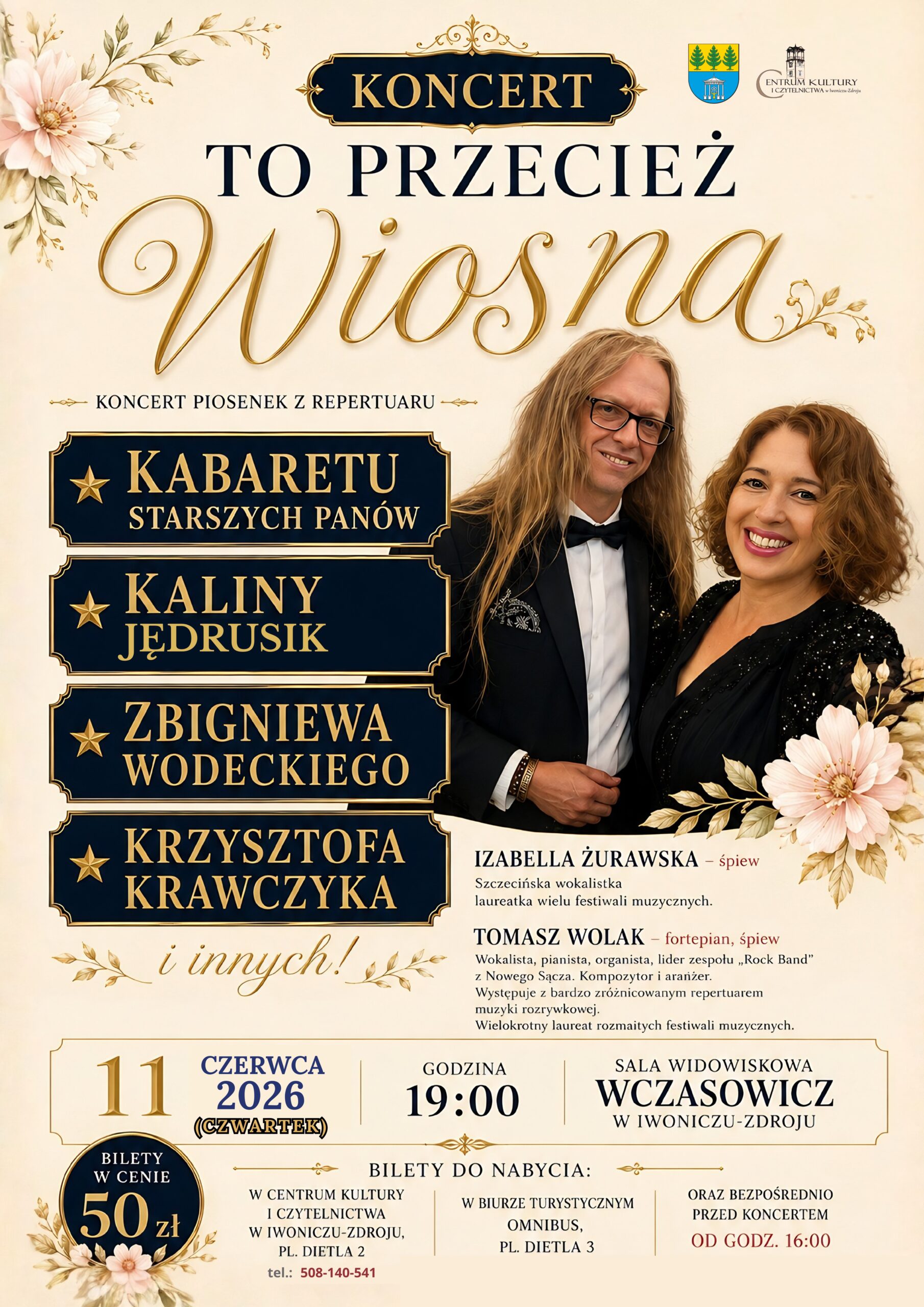 Plakat z logo i herbem Natalia Zima